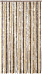 vidaXL - Vliegengordijn - 100x200 - cm - chenille - donkerbruin - en - beige