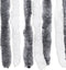vidaXL - Vliegengordijn - 100x200 - cm - chenille - grijs - en - wit