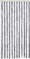 vidaXL - Vliegengordijn - 100x200 - cm - chenille - grijs - en - wit