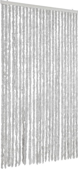 vidaXL - Vliegengordijn - 100x200 - cm - chenille - grijs
