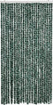 vidaXL - Vliegengordijn - 100x200 - cm - chenille - groen - en - wit