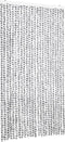 vidaXL - Vliegengordijn - 100x200 - cm - chenille - lichtgrijs - en - donkergrijs