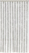 vidaXL - Vliegengordijn - 100x200 - cm - chenille - lichtgrijs - en - wit