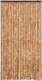vidaXL - Vliegengordijn - 100x200 - cm - chenille - okerkleurig - en - wit