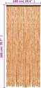 vidaXL - Vliegengordijn - 100x200 - cm - chenille - okerkleurig - en - wit