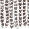 vidaXL - Vliegengordijn - 100x200 - cm - chenille - taupe - en - wit