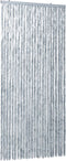 vidaXL - Vliegengordijn - 100x200 - cm - chenille - wit - en - grijs