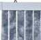 vidaXL - Vliegengordijn - 100x200 - cm - chenille - zilver