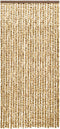 vidaXL - Vliegengordijn - 100x220 - cm - chenille - beige - en - bruin