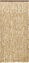 vidaXL - Vliegengordijn - 100x220 - cm - chenille - beige - en - bruin