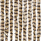 vidaXL - Vliegengordijn - 100x220 - cm - chenille - beige - en - bruin