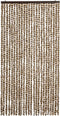 vidaXL - Vliegengordijn - 100x220 - cm - chenille - beige - en - bruin