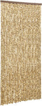 vidaXL - Vliegengordijn - 100x220 - cm - chenille - beige - en - bruin