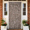vidaXL - Vliegengordijn - 100x220 - cm - chenille - beige - en - lichtbruin