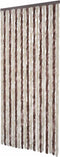 vidaXL - Vliegengordijn - 100x220 - cm - chenille - beige - en - lichtbruin