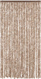 vidaXL - Vliegengordijn - 100x220 - cm - chenille - beige - en - donkerbruin