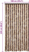 vidaXL - Vliegengordijn - 100x220 - cm - chenille - beige - en - lichtbruin