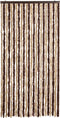 vidaXL - Vliegengordijn - 100x220 - cm - chenille - beige - en - lichtbruin
