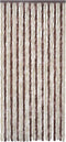 vidaXL - Vliegengordijn - 100x220 - cm - chenille - beige - en - lichtbruin