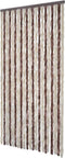 vidaXL - Vliegengordijn - 100x220 - cm - chenille - beige - en - lichtbruin