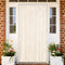 vidaXL - Vliegengordijn - 100x220 - cm - chenille - beige - en - wit