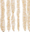 vidaXL - Vliegengordijn - 100x220 - cm - chenille - beige - en - wit
