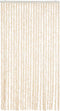 vidaXL - Vliegengordijn - 100x220 - cm - chenille - beige - en - wit