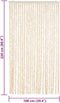 vidaXL - Vliegengordijn - 100x220 - cm - chenille - beige - en - wit