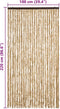 vidaXL - Vliegengordijn - 100x220 - cm - chenille - beige