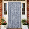 vidaXL - Vliegengordijn - 100x220 - cm - chenille - blauw, - wit - en - zilver