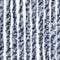 vidaXL - Vliegengordijn - 100x220 - cm - chenille - blauw, - wit - en - zilver