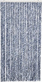 vidaXL - Vliegengordijn - 100x220 - cm - chenille - blauw, - wit - en - zilver