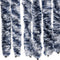 vidaXL - Vliegengordijn - 100x220 - cm - chenille - blauw, - wit - en - zilver
