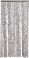 vidaXL - Vliegengordijn - 100x220 - cm - chenille - bruin - en - beige