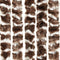 vidaXL - Vliegengordijn - 100x220 - cm - chenille - bruin - en - wit