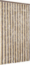 vidaXL - Vliegengordijn - 100x220 - cm - chenille - donkerbruin - en - beige