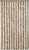 vidaXL - Vliegengordijn - 100x220 - cm - chenille - donkerbruin - en - beige