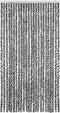 vidaXL - Vliegengordijn - 100x220 - cm - chenille - grijs - en - zwart-wit