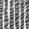 vidaXL - Vliegengordijn - 100x220 - cm - chenille - grijs - en - zwart-wit