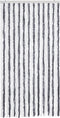 vidaXL - Vliegengordijn - 100x220 - cm - chenille - grijs - en - wit
