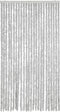 vidaXL - Vliegengordijn - 100x220 - cm - chenille - grijs