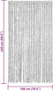 vidaXL - Vliegengordijn - 100x220 - cm - chenille - grijs
