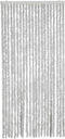 vidaXL - Vliegengordijn - 100x220 - cm - chenille - grijs