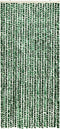 vidaXL - Vliegengordijn - 100x220 - cm - chenille - groen - en - wit