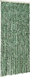 vidaXL - Vliegengordijn - 100x220 - cm - chenille - groen - en - wit
