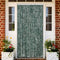 vidaXL - Vliegengordijn - 100x220 - cm - chenille - groen - en - wit