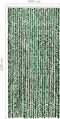 vidaXL - Vliegengordijn - 100x220 - cm - chenille - groen - en - wit