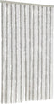 vidaXL - Vliegengordijn - 100x220 - cm - chenille - lichtgrijs - en - wit