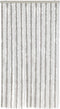 vidaXL - Vliegengordijn - 100x220 - cm - chenille - lichtgrijs - en - wit