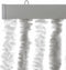 vidaXL - Vliegengordijn - 100x220 - cm - chenille - lichtgrijs - en - wit